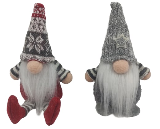Kleine weihnachtliche Wichtel – bringen gemütliche Stimmung in das Zuhause und sind die perfekte Dekoration für die Weihnachtszeit. Kein Spielzeug. Bild 1