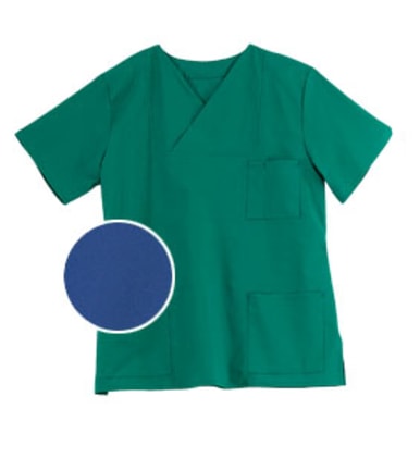 WiBUplus Kasack Lübeck aus Mischgewebe mit 3 Taschen & V-Ausschnitt. Komfortabel, funktional & ideal für den Pflegealltag. Bild 1