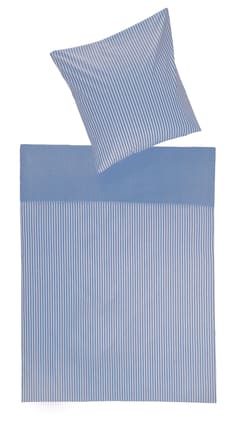WiBUplus Kissenbezug Las Vegas, 80 x 80 cm, blau, Bild 1 Der Wendekopfkissenbezug aus hochwertigem Mischgewebe ist die ideale Lösung für Pflegeeinrichtungen. Mit seinem praktischen Hotelverschluss bleibt das Kissen stets sicher und hygienisch an Ort und Stelle. Die ansprechenden Streifen verleihen dem Bezug eine frische und moderne Optik. Bild 1