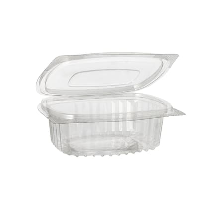 Rückstellproben Schalen mit Klappdeckel, R-PET Bild 2