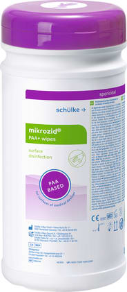 Mikrozid PAA+ wipes, 50 Tücher, Spenderdose Bild 1