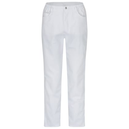 Die Herrenhose Thomas im Five-Pocket-Jeansstyle verfügt über 2 Seitentaschen, 2 Gesäßtaschen, Gürtelschlaufen und seitlichen Gummizug. Bild 1