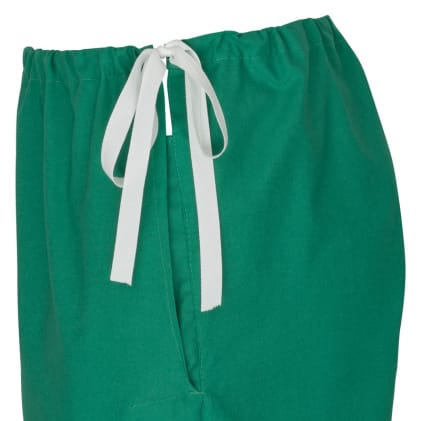 Bereichshose aus Baumwolle mit Seitenschlitzen, Bindeband & Gesäßtasche. Bequem & praktisch – ideal für Pflegeeinrichtungen und den Berufsalltag. Bild 2