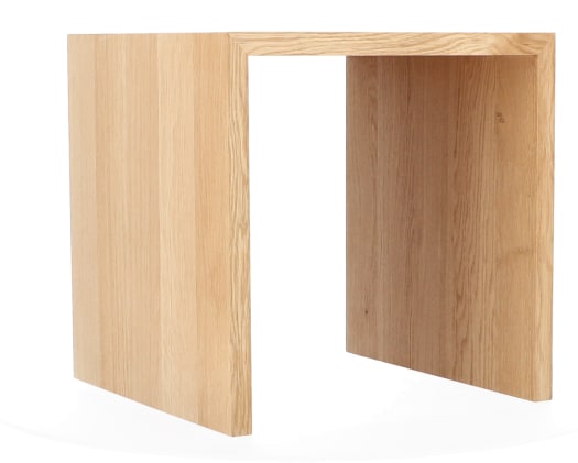 Set Deko-Beistelltisch Cubus Set, Eiche massiv, geölt (2er Set) Bild 3