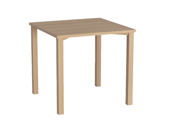 Tisch 80 x 80 x 75 cm (2er Set), Eiche hell gebeizt Bild 1