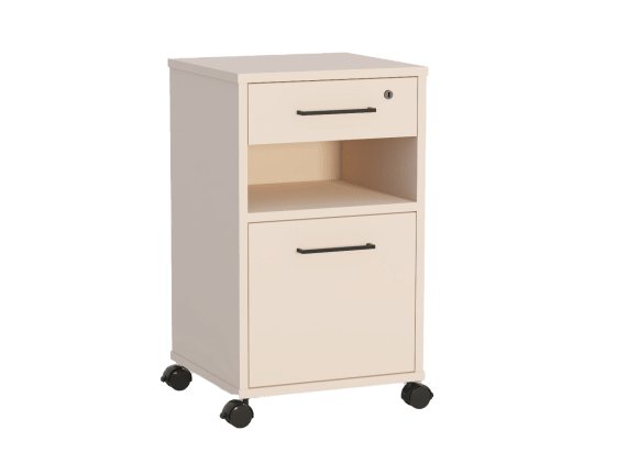 Nachtschränke, Dekor: Sandbeige (2er Set) Bild 1