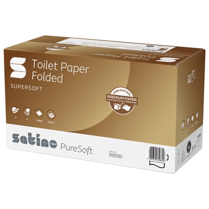Satino PureSoft Toilettenpapier Einzelblatt Bild 2