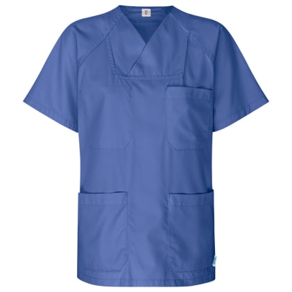 Kasack aus Lyocellmischung - ist temperaturausgleichend und pflegeleicht. Mit Transponder im Saum für eine einfache Zuordnung in Wäschereien. Bild 1