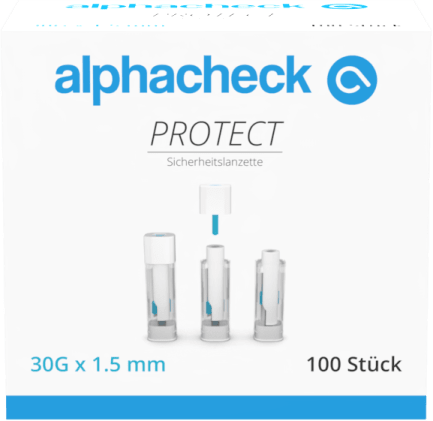alphacheck PRO Sicherheitslanzette, 100 Stück ✓ für Pflege & Klinik, top Preis-Leistung ► Gleich hier günstig bestellen! Bild 1
