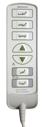Handschalter SafeControl für Pflegebett ✓ passend für Vitalia, Vitalia/V4051 ► Gleich hier direkt im WiBU-Shop online bestellen! Bild 1