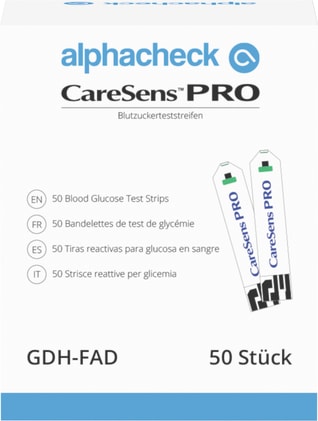 Alphacheck CareSens Pro Blutzuckerteststreifen Bild 1