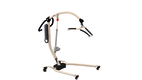 WiBUplus Lifter Faun, Bild 1 Lifter für den Sicheren Transfer von Bett zu Rollstuhl. Elektrische Höhenverstellung, Warnsignal bei niedriger Ladung.
␍ Bild 1