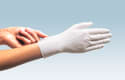 WiBUplus Nitril-Handschuhe classic Weiß (100er-Pack), Bild 2 WiBUplus Nitril-Handschuhe classic weiss (100er-Pack): Einmal-Handschuhe aus Nitril, unsteril und puderfrei.
␍ Bild 2