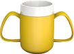 Trinkbecher mit 2 Henkeln mit Trink-Trick gelb 815 Bild 1