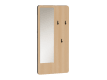 Garderobenpaneel mit Haken und Spiegel, Dekor: Lindberg Eiche (2er Set) Bild 1