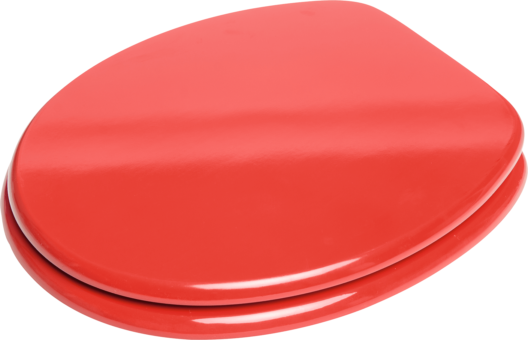 Toilettensitz mit Deckel, rot