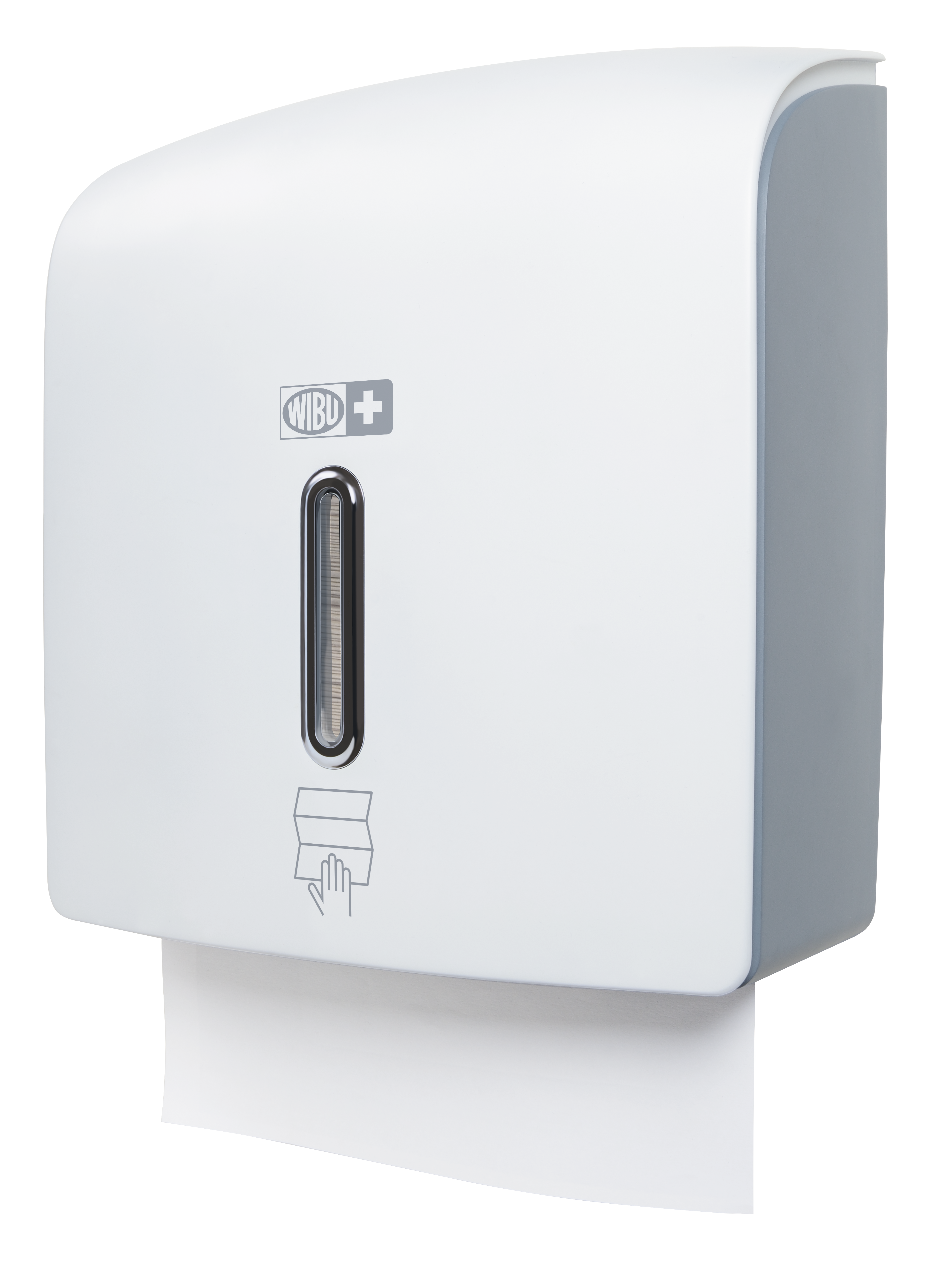 WiBUplus Handtuchpapierspender weiß/grau