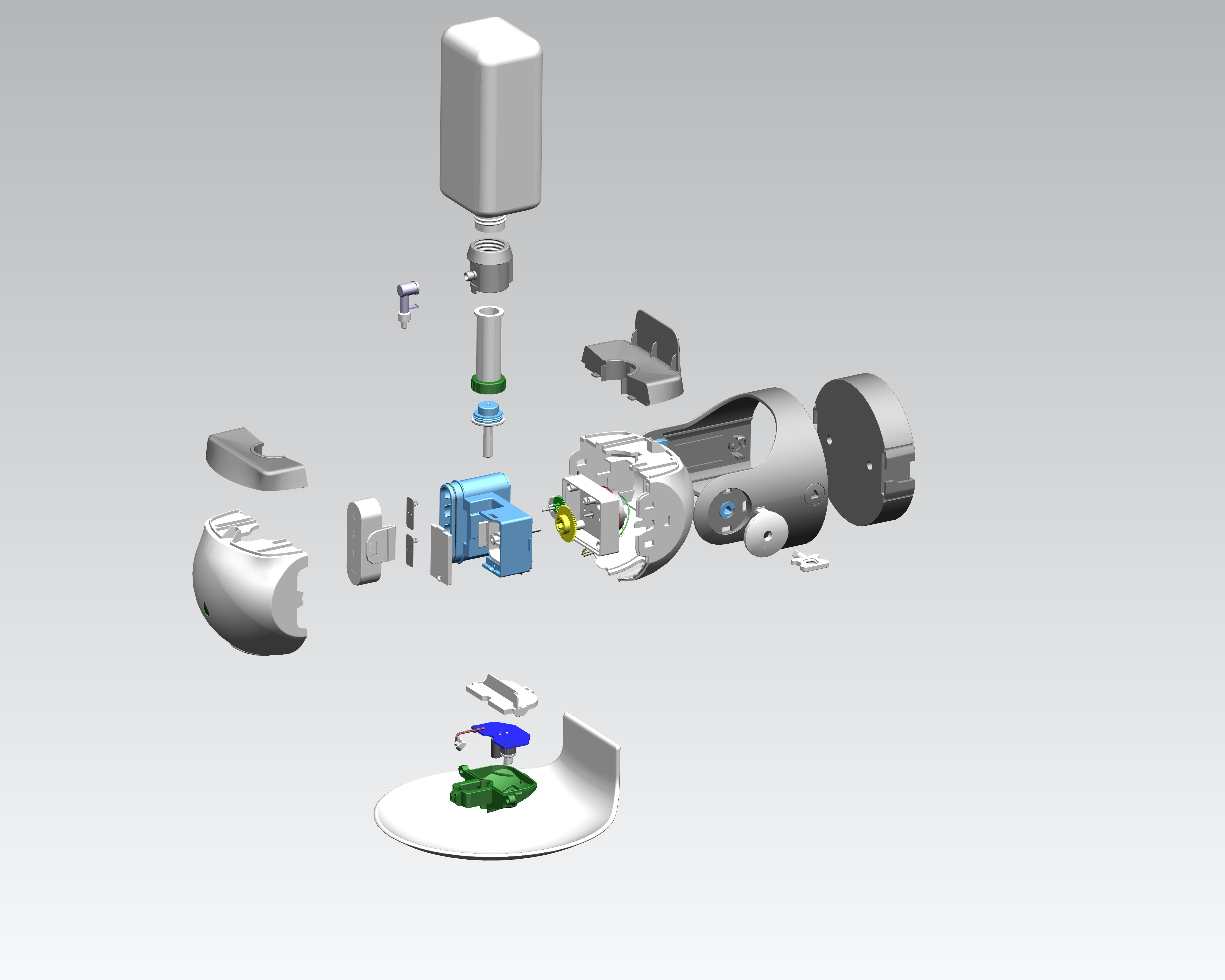 WiBUplus Kontaktlos Spender Qiu weiss/grau