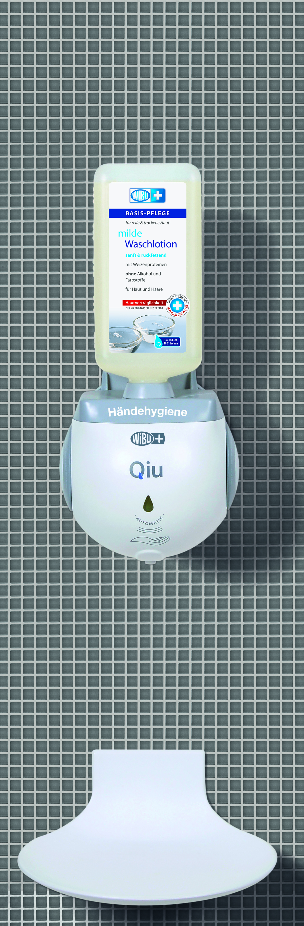 WiBUplus Kontaktlos Spender Qiu weiss/grau