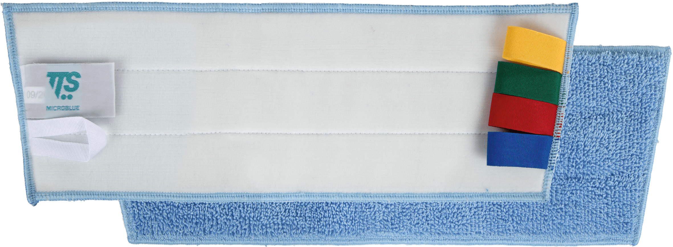 Klettbezug Microfaser blau