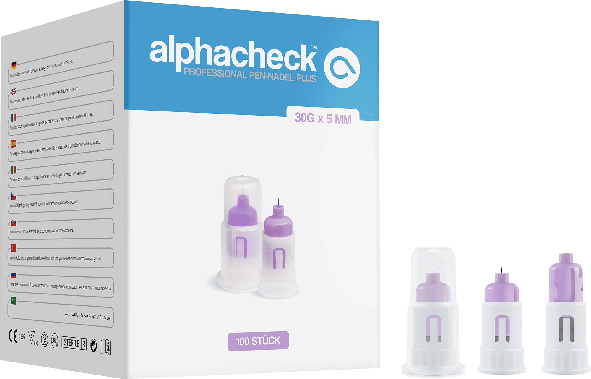 Pen-Nadeln Plus alphacheck (100er-Pack)