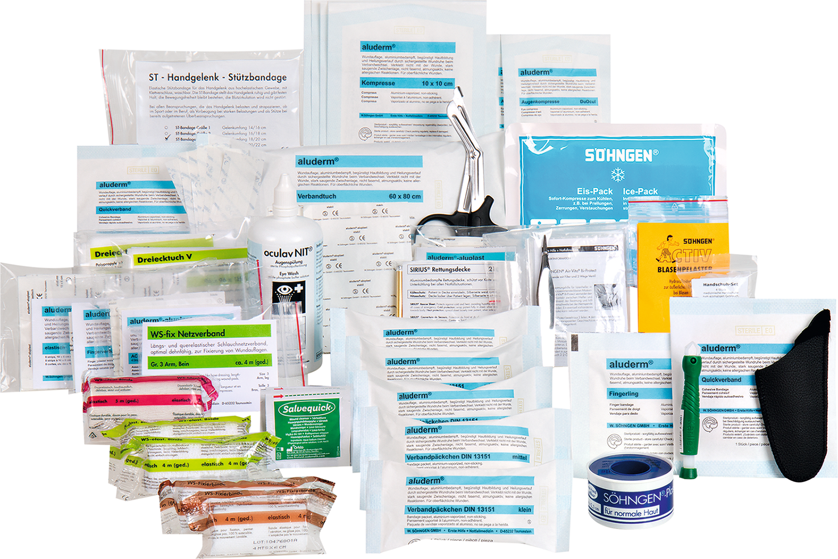 Füllung für Erste-Hilfe Koffer Küche