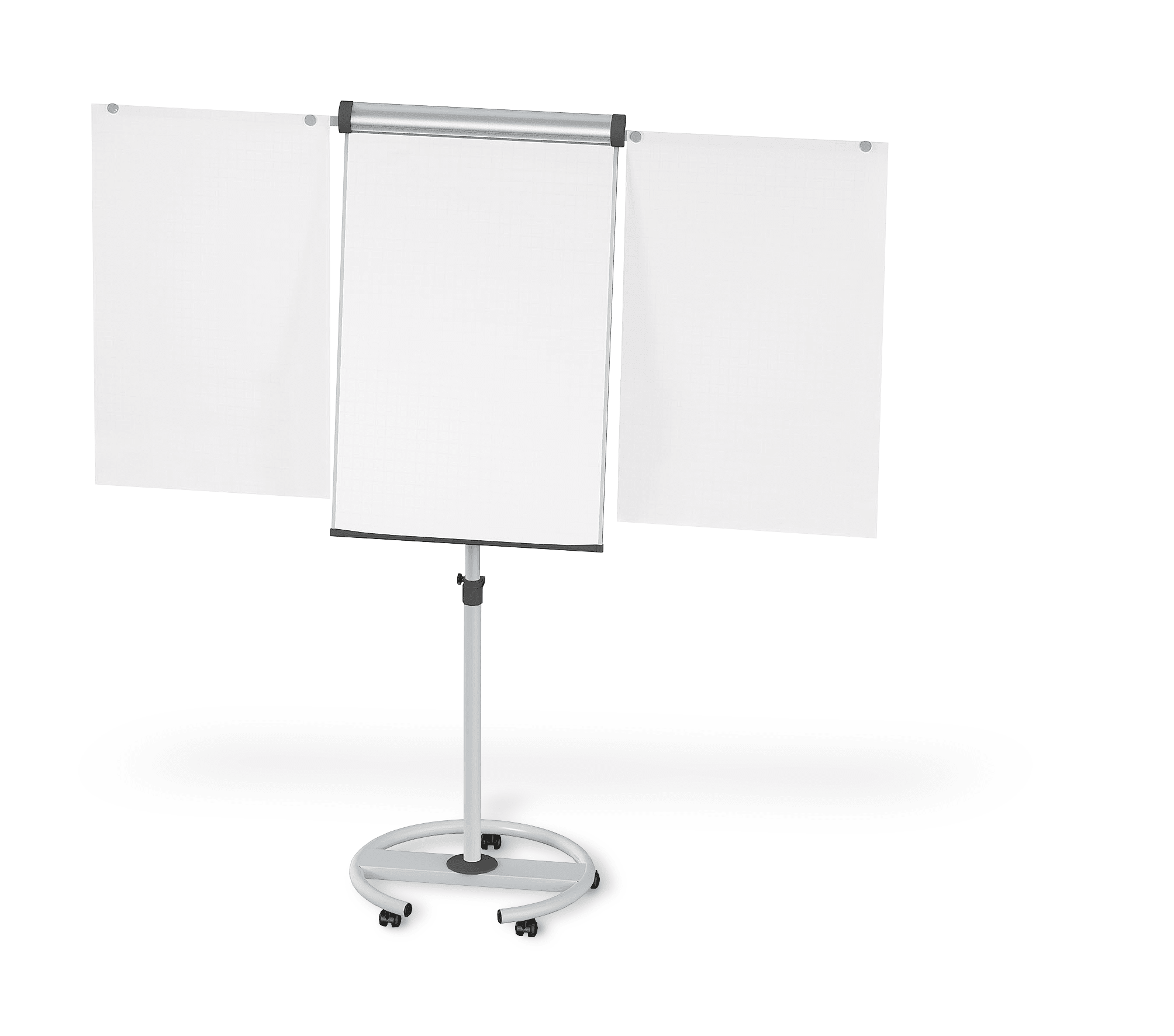 Mobiles Flipchart auf Rollen