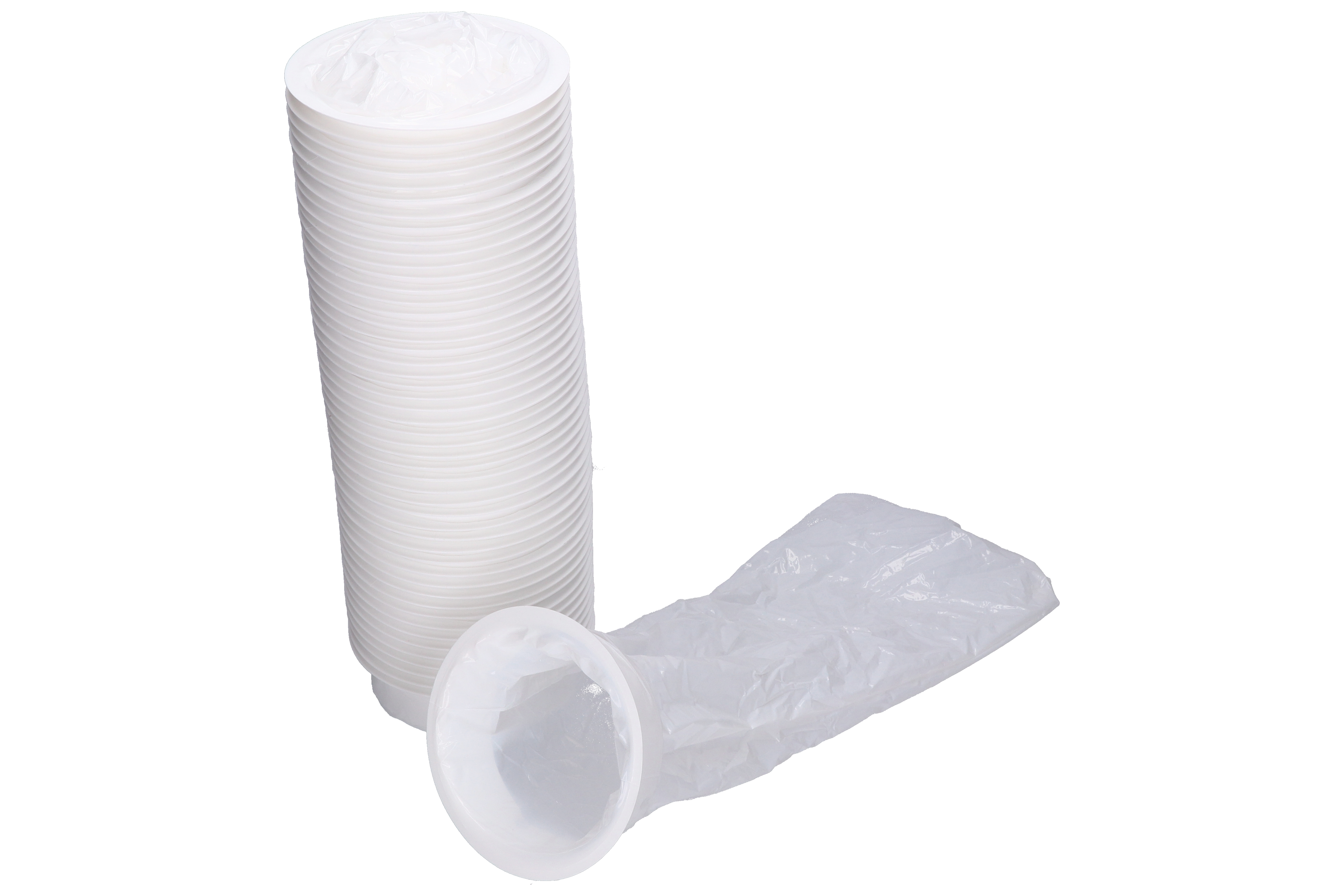 Spuckbeutel, 50 Stück, weiß