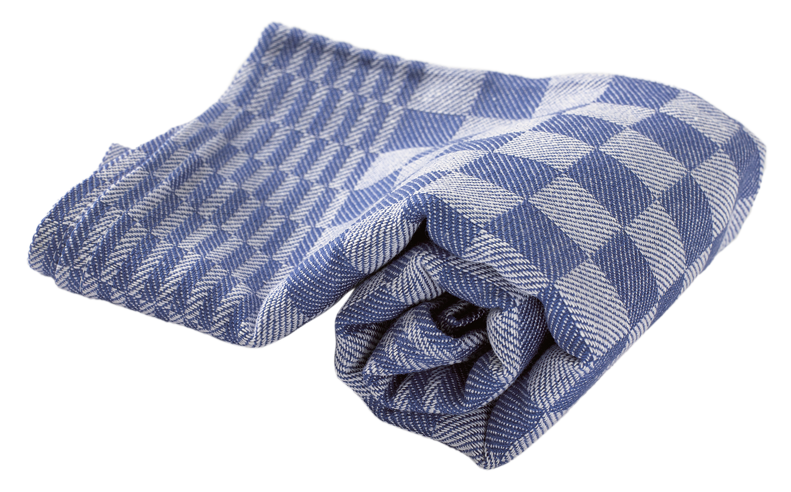 Grubentuch, 50 x 100 cm, blau-weiß kariert