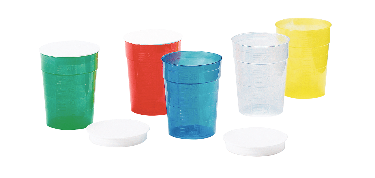 melipul Becher-Beschriftungsdeckel weiß, 150 Stück