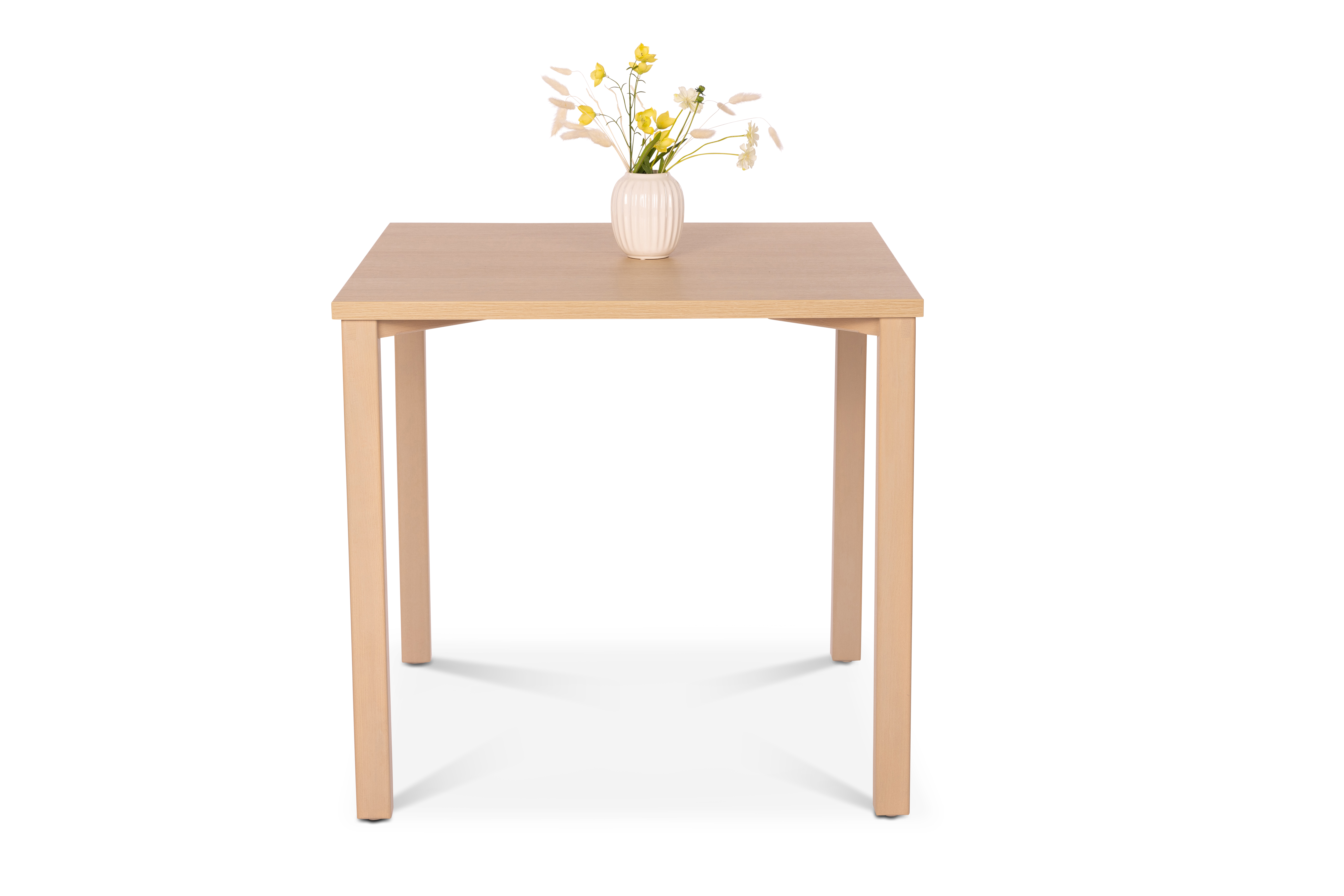Tisch 80 x 80 x 75 cm, Beizton Eiche hell, Tischplatte Lindberg Eiche , 2 Stück