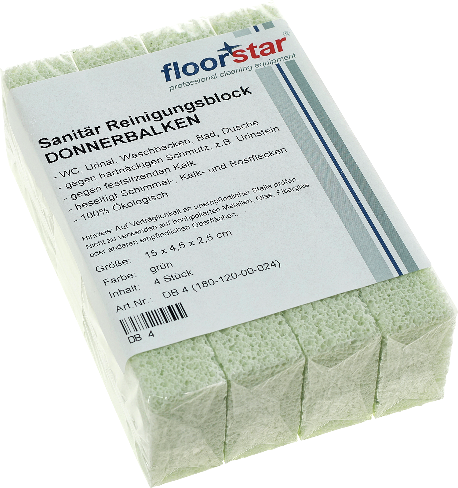 Sanitär-Reinigungsblock Donnerbalken, 4 Stück